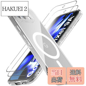 �y���������z�y1��+2���Z�b�g�zFor Google Pixel 9a �P�[�X(1��MagSafe�Ή�)+�K���X�t�B����(2��) Greerass �ی�P�[�X �N���A TPU+PC�f�� �ϏՌ� �Ռ��z�� �S�ʕی� �J�����ی� ���^ �y�� ����~�� ���΂�