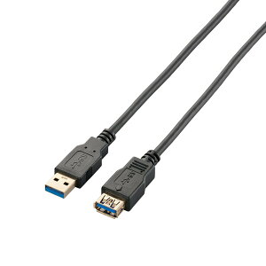 �y���������z�G���R�� USB�P�[�u�� ���� USB3.0 (USB A �I�X to USB A ���X) �X�^���_�[�h 1m �u���b�N USB3-E10BK