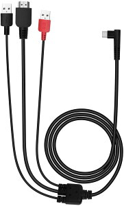 �y���������zHUION �t�^�uKamvas 12/Kamvas 13/Kamvas 16 (2021) ��p3IN1�P�[�u�� Type-C USB�T�|�[�g�ڑ��[�q 3IN1�P�[�u��CB05A