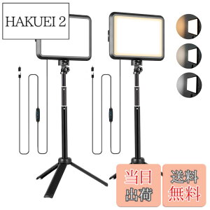 �y���������zNiceVeedi�B�e�p���C�g 2�p�b�NUSB�Ɩ����C�g LED���r�f�I���C�g10�i�K���� 2800K-6500K 280°�p�x���ߒ��߉\ �����^�ѕ֗��ȃ��C�g�Z�b�g �I�����C����c/���ϏƖ�/YouTube/Tik Tok/���C