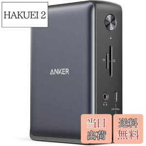 yzAnker PowerExpand 13-in-1 USB-C Dock hbLOXe[V 85Wo 4KΉ HDMI|[g 1Gbps C[Tlbg|[g 3.5mm I[fBIWbN USB-A USB-C|[g microSDSDJ[h Xbg