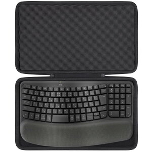 �y���������zco2CREA �Ή� Logicool ���W�N�[�� WAVE KEYS K820�L�[�{�[�h+�}�E�X M575��p���[�P�[�X �u���b�N�i�P�[�X�̂݁j