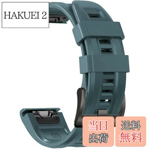 �y���������z[YOCAHU] QuickFit 22 mm �o���h �����p for GARMIN(�K�[�~��) Fenix 7 Pro Solar/Approach S70 47mm/Forerunner 965 �Ή� �X�g���b�v �V���R�� �x���g �_�炩�� �h���� �K�[�~�� �p �����o���h (Lake Blue)
