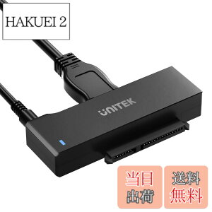 �y���������zUnitek SATA to USB3.0�iUSB-A+USB-C�j�ϊ��P�[�u�� 2.5 3.5�C���` HDD/SSD 12V/2A�d���A�_�v�^�t��