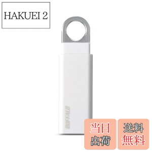 �y���������z�o�b�t�@���[ BUFFALO �m�b�N�X���C�h USB3.1(Gen1) USB�������[ 32GB �z���C�g RUF3-KS32GA-WH
