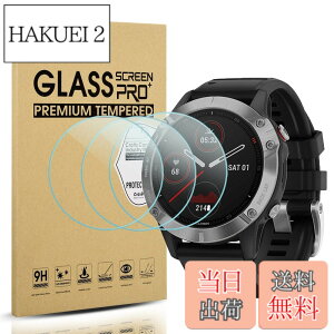 �y���������z�y3���Z�b�g�zSuoman for Garmin Fenix 6 / 6 Pro / 6 Sapphire / 6 Pro Solar �ی�t�B���� 9H�d�x �y�� ���^ �w�� �C�A�h�~ �����ߗ� �t�H�b�V�� for Garmin Fenix 6 �t�B����