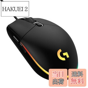 �y���������zLogicool G �Q�[�~���O�}�E�X G203 �L�� �Q�[�~���O �}�E�X USB �ڑ� G203-BK �y�� 85g LIGHTSYNC RGB 6�v���O�����{�^�� �u���b�N PC windows mac �������K�i �y �t�@�C�i���t�@���^�W�[ XIV ��