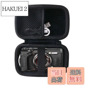 �y���������zOLYMPUS(�I�����p�X) Tough TG-7/TG-6/TG-5/TG-4 �f�W�^���J������p���[�P�[�X-WERJIA (storage case-Black)