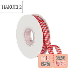【送料無料】ITIsparkle タータンチェックリボン 幅16mmx22M巻 手芸 服飾 ラッピング ちょう結び リボン #250-レッド