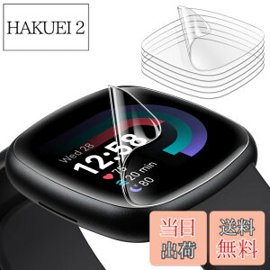 �y���������zJETech TPU Fitbit Versa 4/Sense 2�p �t���ی�t�B���� 6���Z�b�g