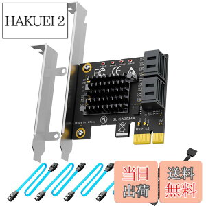 �y���������zGLOTRENDS SA3034A 4�|�[�gPCIe SATA3.0�g���J�[�h�AOS�u�[�g���T�|�[�g�ASATA�P�[�u�������1:5 SATA�X�v���b�^�d���P�[�u�����܂ށAWindows,Linux,Mac OS,NAS�ƌ݊�������