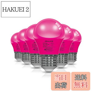 �y���������zORALUCE �s���N LED�d�� �J���[�d�� E26���� 40W���� 5W 450lm 220�x�L�z�� �����F �����d�� �����Ή� �����s�� ���^�d�� PSE�F�� 6��