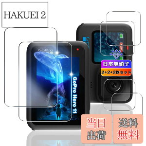 �y���������z�y6���Z�b�g�z �Ή� Gopro Hero 12 / Hero 11 / Hero 10 / Hero 9 Black �K���X�t�B���� 4�� + �����Y�ی� 2�� �y ���{���Ɏq�� �z �p Gopro Hero12/11/10/9 Black �t�B���� �L�Y �ϏՌ� ��U�h�~ ������ 