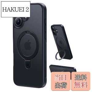 �y���������z�y11�N�̏��S�J�� ���ϋv�X�^���h�\���zCASEKOO for iPhone 16 �P�[�X�y3�{�ČRMIL�K�i �ϏՌ��^MagSafe�Ή��z�B���X�^���h �c�����đΉ� �����O�@�\ �}�b�g�d�グ �w��h�~ ���ϖh�~ ��