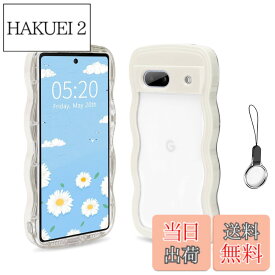 【送料無料】HILEGENER Google Pixel 6A かわいい ケース 波状フレーム うねうね 耐衝撃 グーグル ピクセル6A 6.1インチ用滑り止め スマホケースウェーブ デザイン 手にフィット スマホカバー 韓国 可愛い 女性用 女子向け クリア ソフト TPUカバー 波状エッジ ソフトシ