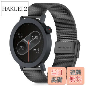 �y���������z[HeeNia] �o���h CMF by Nothing Watch Pro 3/CMF by Nothing Watch Pro 2 �Ή� �����x���g �X�e�����X�� �ւ��x���g �������߉\ �j�����p �����o���h (�u���b�N)