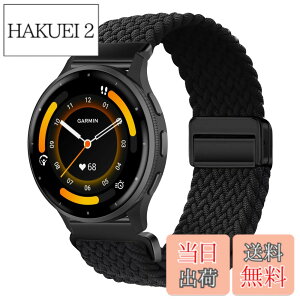 �y���������z[KeeFos] 22mm �i�C�����o���h Garmin Venu 4 45mm�Ή� �F�F�u���b�N