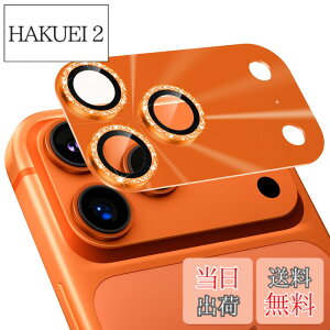�y���������zPodick �J�����t�B���� iPhone 18 / 17 �p �J�����J�o�[ �L���L�� 9H�����K���X �S�ʕی� �����Y�J�o�[ �F�F�I�����W�A�T�C�Y�FiPhone 17Pro�p