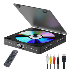 Gueray DVDプレーヤー 超小型 HDMI端子搭載 最大1080Pの解像度 空間を占めず CD再生に対応 ランダム再生 A-Bリピート USBメモり対応 3.5mオーディオジャック DVD/VCD/CD/CD-G/MP3/JPEGなどに対応 日本語説明書付き