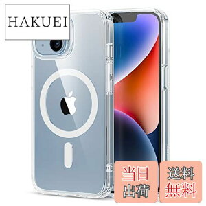 【送料無料】ESR iPhone13ケース MagSafe対応 iphone14 ケース クリア 耐衝撃 米軍MIL規格 傷に強い背面 ワイヤレス充電 ストラップホール付き iphone14 13 ケース アイフォン 13 14用 HaloLock搭載 ハイブリ