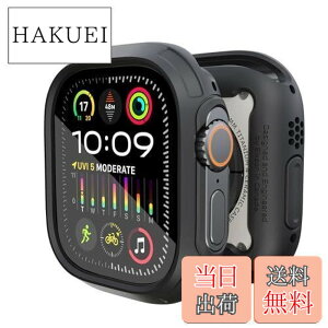 �y���������zElkson Apple Watch Ultra 2/1 �o���p�[�P�[�X & �X�N���[���v���e�N�^�[�L�b�g 49mm Quattro Max�V���[�Y ��� �~���^���[�O���[�h ��v �_�� �ϏՌ� �ی�J�o�[ �����K���X�t�� iWatch�p �u��