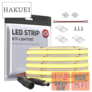 yzBTF-LIGHTING FCOB COB LEDe[vCg x tLVu LEDe[vCg 5M 528LEDs/m 2640LEDs/5m dF 3000K 10mm XgbvCg DC24V 14W/m \ ό`\ ؒf\ Q Lb`
