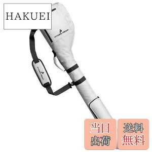 【送料無料】PYKES PEAK パイクスピーク 【 折畳み コンパクト】 ゴルフ クラブケース 【8本収納】 ゴルフバッグ 打ちっぱなし 超軽量 440g 練習用 3ポケット 全10色【ホワイト/WHITE】