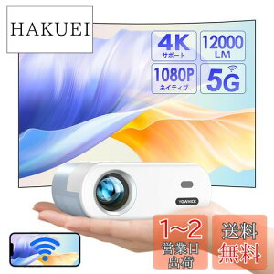 yzyi&^zYOWHICKvWFN^[ 12000LMPx5GWiFi&Bluetoothuڑ A1080P Zey1080P𑜓xz 邳vX 4KΉ z[vWFN^[ `␳ ^tH