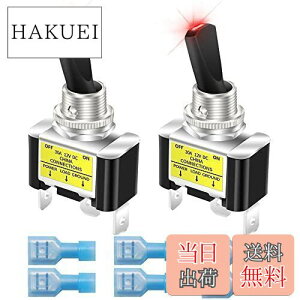 yzKiligen bJ[CgtgOXCb` 2 12V 30A ϋv [VOJ[   SPST I/It gOXCb` LED C~l[V 12mm TCY ()