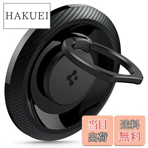 �y���������zSpigen MagSafe�Ή� �����O �}�O�l�b�g���X�}�z�����O �X�}�z�����O�X�^���h 360° ��] �p�x���� �\ ���C�����X�[�d�Ή� iPhone 14 13 12 �Ή� OM100 AMP05505 (�J�[�{��)