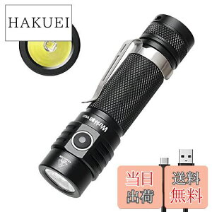 【送料無料】Wurkkos WK03充電式懐中電灯、小型懐中電灯一番明るい1800ルーメン、ミニ強力ポケット懐中電灯SST40 LED、電源指示機能、IP68強力防水懐中電灯キャンプ登山夜釣りに適用(5000K)