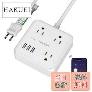 yzX}[gvO d^bv ^C}[t RZg TESSAN Bluetooth&Wi-Fi u 3AC 3USB-A|[g bg`FbJ[ d͊Ď@\ ߓd^bv ȃGl K[h R