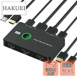 yzZARPA 4K KVMXCb` 21o HDMI KVMؑ֊ PC2p v^ }EX L[{[hȂǂL usbؑ֊ 4K@60Hz USBP[u×2 HDMIP[u×2 ȒPڑ {t