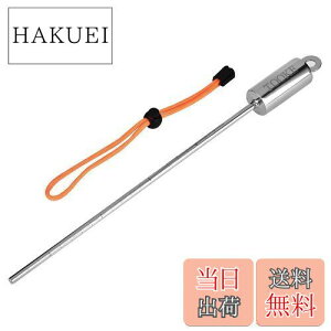 【送料無料】Alomejor シュノーケリング ダイビング ロッド 指示棒 測定可 シュノーケリング スティック ストラップ付 携帯便利 軽量 ステンレス製(オレンジ)