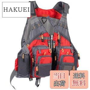 【送料無料】Bassdash(バスダッシュ) フィッシングベスト 釣り メッシュ アウトドア トップス 多機能ベスト 男女兼用 フリーサイズ