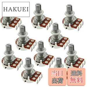 �y���������zYibuy 10���� B500K OHM Audio Tone �M�^�[�|�e���V�����[�^ 16mm Base Dia/18mm �V���t�g �e�����[���b�g�X�v���b�g�V���t�g