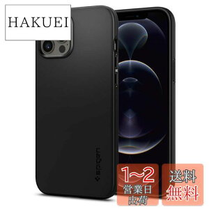 yzSpigen iPhone12Pro Max P[X ϏՌ ČRMILKi擾 炳 2d\ ɔ Yی ^ y wh~ }bgdグ VEtBbg ACS01612 (ubN)
