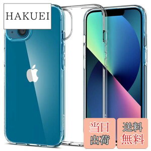 �y���������zSpigen iPhone13 �P�[�X �N���A TPU�J�o�[ ����1.5mm �����^ ���y�� �ČRMIL�K�i�擾 ���΂ݖ��� ���L�b�h�E�N���X�^�� ACS03515 (�N���X�^�� �E�N���A)
