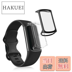 �y���������zkwmobile 2x �P�[�X �Ή�: Fitbit Charge 6 / Charge 5 �J�o�[ - �t���J�o�[ �V���R�� �ϏՌ� �S�̕ی� ����/���F