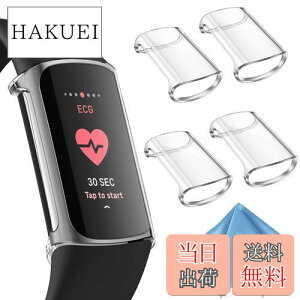 yz[4Zbg] Fintie for Fitbit Charge 6 / Charge 5 P[X NA \tg TPU bL XN[Jo[ Sʕیop[ VF EȒP ϏՌ tBbgrbg یJo[ (NA)