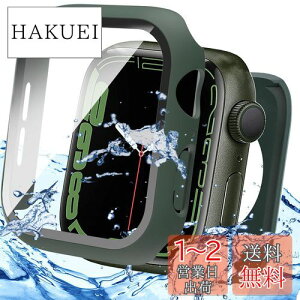 yzMiimallyV^3 in 1یhP[XzΉ Apple Watch Series 8 41mm/7 41mm P[X {̂Sʕی AbvEHb`8 2022 3in1 wʃJo[ KXtC ʃJo[ h V^P[X X|