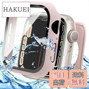 yzMiimallyV^3 in 1یhP[XzΉ Apple Watch Series 8 45mm/7 45mm P[X {̂Sʕی AbvEHb`8 2022 3in1 wʃJo[ KXtC ʃJo[ h V^P[X X|