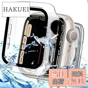 yzMiimallyV^3 in 1یhP[XzΉ Apple Watch Series 8 45mm/7 45mm P[X {̂Sʕی AbvEHb`8 2022 3in1 wʃJo[ KXtC ʃJo[ h V^P[X X|