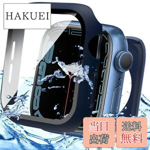 yzMiimallyV^3 in 1یhP[XzΉ Apple Watch Series 8 45mm/7 45mm P[X {̂Sʕی AbvEHb`8 2022 3in1 wʃJo[ KXtC ʃJo[ h V^P[X X|