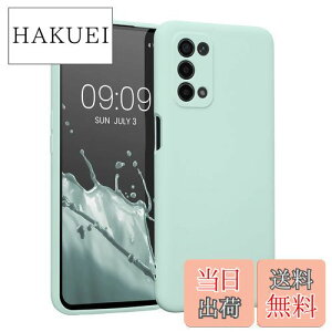 【送料無料】kwmobile スマホケース 対応: Oppo A74 (5G) / A54 (5G) ケース - スマートフォン 耐衝撃 TPU シリコン クール ミント