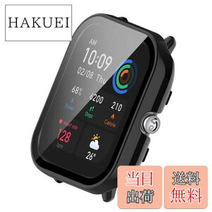 yzLICHIFIT Amazfit GTS4 MinipیP[X Jo[ PCt[ KXtB ̉ X}[gEHb`Jo[ EȒP ϏՌ h~y  ANZT[ (ubN)