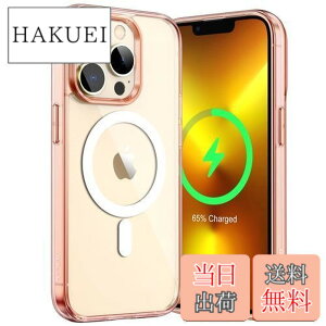 �y���������zJEDirect iPhone 13 Pro �}�O�l�b�g �P�[�X(6.1�C���`�p) MagSafe ���C�����X�[�d�Ή� �Ռ��z�� �o���p�[�J�o�[ �����h�~ �����o�b�N (���[�Y�S�[���h)