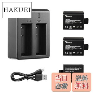 yzANVJ obe[, Vemico 3×1050mAh [dANVJ obe[Lbg USBfA[d AKASO/Surfola/WOLFANG/Apexcam/Muson/GOOKAM/XTU/APEMAN/DBPOWER/NEXGADGET/Campark/WiMiUS/ODRVM/L