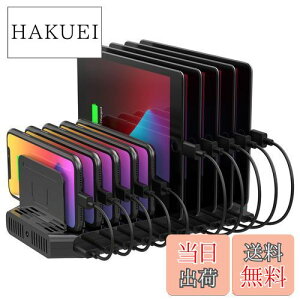 yzUnitek 2024d USB[dXe[V 10|[g [dX^h v60Wo PSEF؍ 10䓯[d 1.5A/2.4A Ή Android/iPhone/iPad/kindle/^ubg/PSP d؂ Ԋu\ 