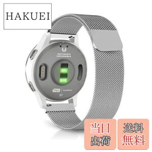 �y���������zSeGinn Huawei Watch GT4 41mm/Garmin Venu 3S 41mm/ Garmin Forerunner 255S Music �Ή� �o���h 18MM ���C �o�b�N���t�� �x���g �r�W�l�X�� �X�e�����X�������o���h �R���p�`�u�� Garmin Vivoactive 4S 40 mm/Garmi